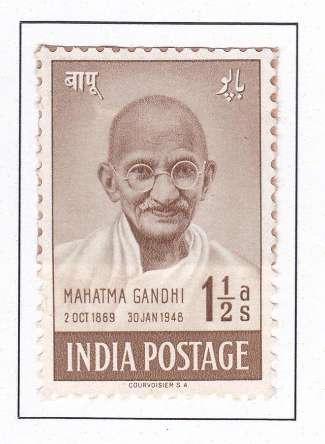 Phila286 1948 Mahatma Gandhi 1.5 Anna MNH